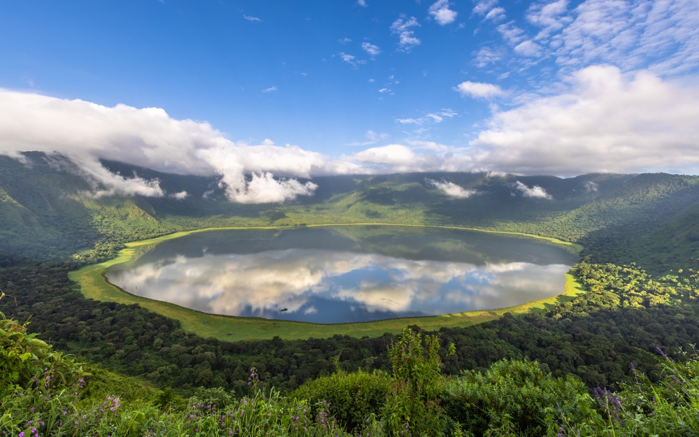 Empakai,Crater,Lake,In,Ngorongoro,Conservation,Area,,Tanzania.